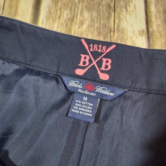 Brooks Brothers Pro sport navy pleated lined golf skirt woman's size 14 - Picture 5 of 10